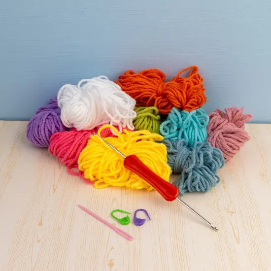 John Bead Floral Crochet DIY Kit for Beginners Granny Headband {4}