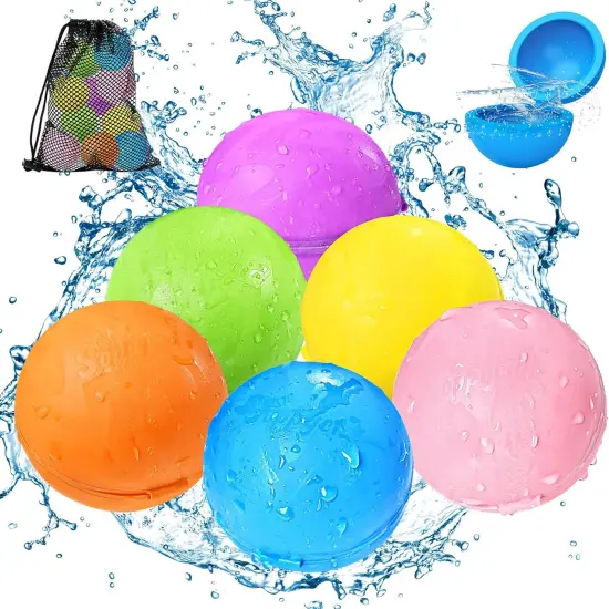 Summer Reusable Magnetic Water Balloon Toys (6-Pack) {1}