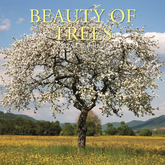 The Gifted Stationary 2026 Square Wall Calendar, Beauty of Trees, 16-Month Floral Theme Hanging Calendar with 180 Reminder Stickers, Month Planner for Home, or Creative Spaces, 12x12 In Multicolor {1}