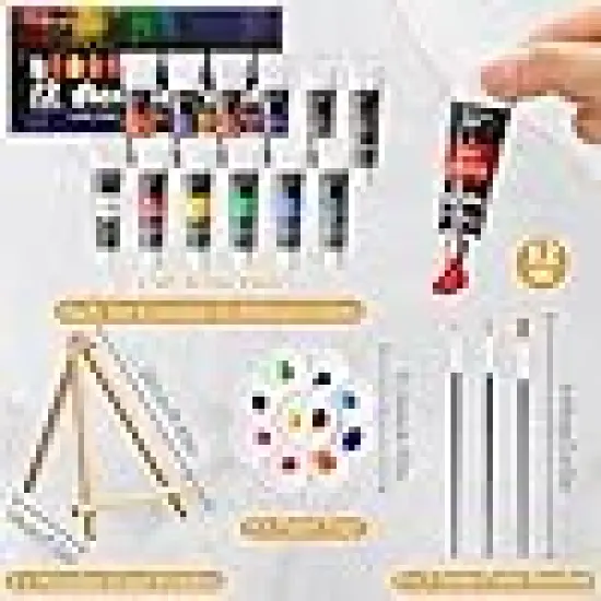Acrylic Couples Painting Kit Wood Easel {3}
