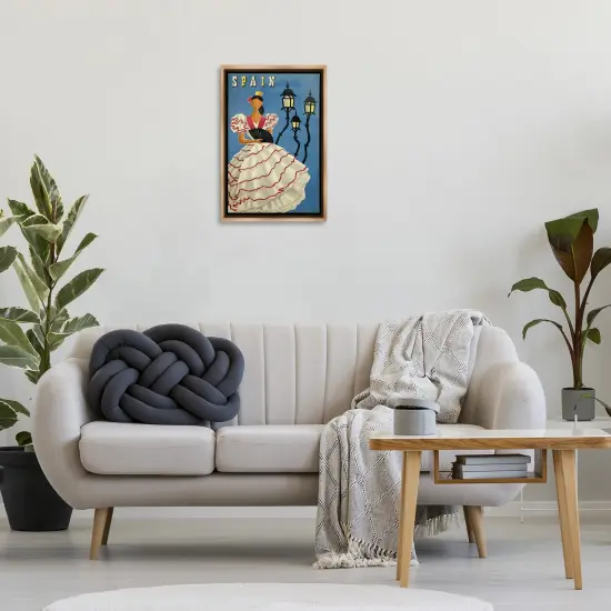 Stupell Industries Spain Woman Portrait Poster Floating Frame By Marcus Jules {2}