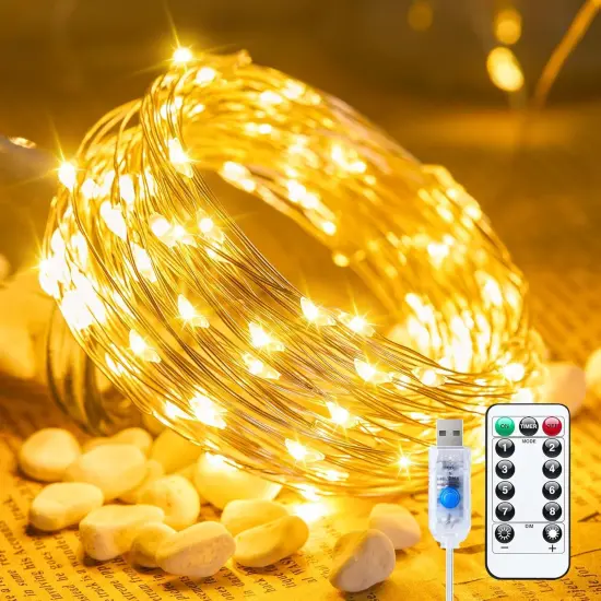 Fairy String Lights - 33 ft 100 LED (Warm White) {1}