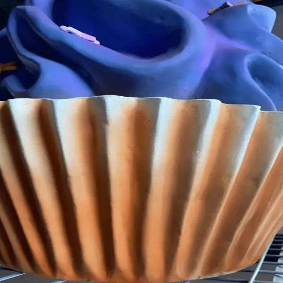 Purple Cupcake With Stars Over Sized Statue {5}