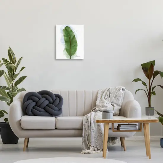 Stupell Industries Modern Banana Plant Leaf Canvas By Matthew Piotrowicz {2}