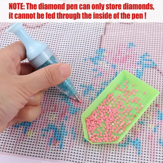5D Diamond Painting Pen Tool, Flower Pot Shaped Comfort Grip Standable Ergonomic Point Drill Pen {3}