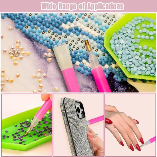 Diamond Painting Tools and Accessories,16 PCS Diamond Gem Art Tool Kits with Diamond Painting Pen,Glue Clay,Plastic Trays DIY Diamond Painting Accessories Art Supplies {3}