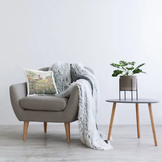 Scenic Farm in Bloom Decorative Printed Throw Pillow Design by Carol Robinson, 18 x 7 x 18 {2}