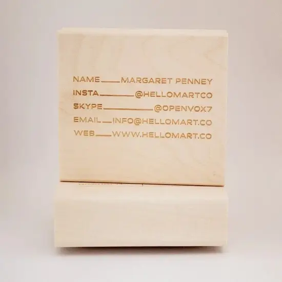 Business Card Stamp No. 9 {4}