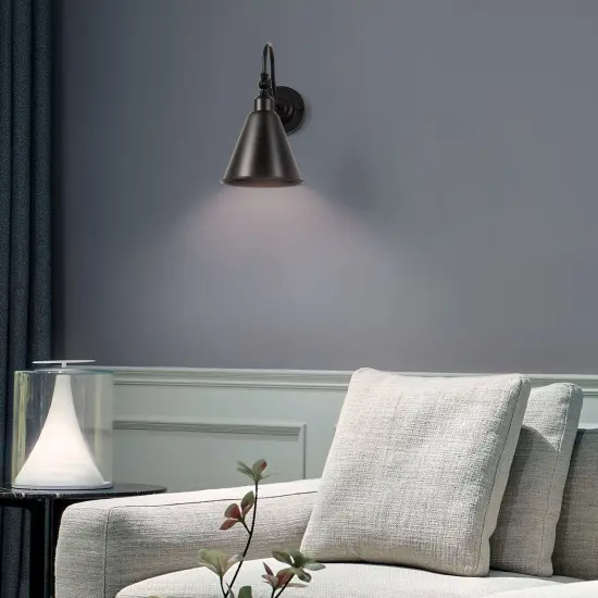 2pcs Rustic 2-Light Incandescent Black Wall Sconces {5}