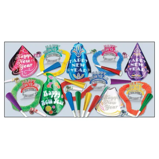 Beistle Cabaret New Year's Eve Party Kit for 50 People {1}