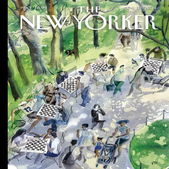 New York Puzzle Company Pawns in the Park 1000 Piece Piece Jigsaw Puzzle {3}