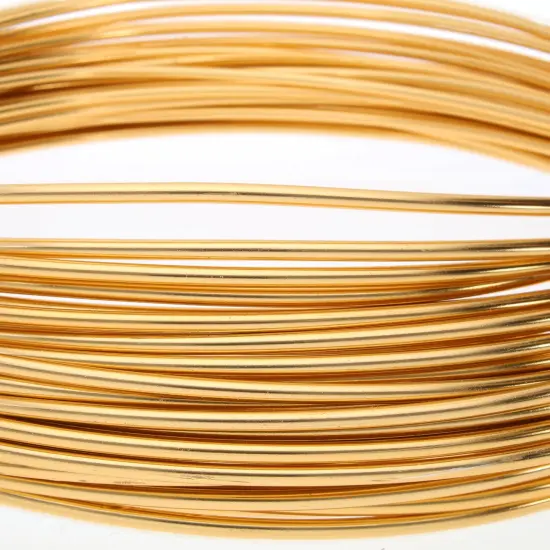 The Beadsmith 12-Gauge Anodized Aluminum Wire for Jewelry Making, Metal Wire for Wrapping Light Gold {4}