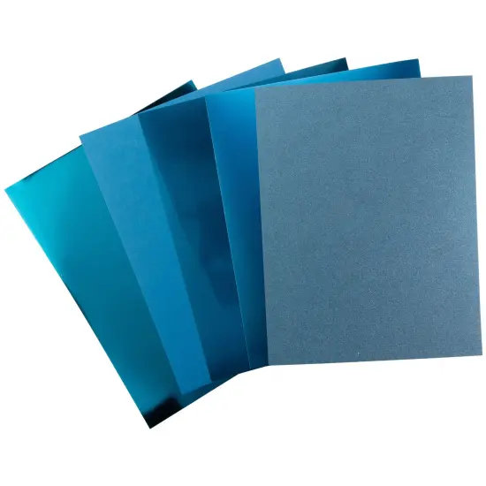 Harmony Precious Metals Cardstock 8.5"X11" 20/Pkg-Teal {2}