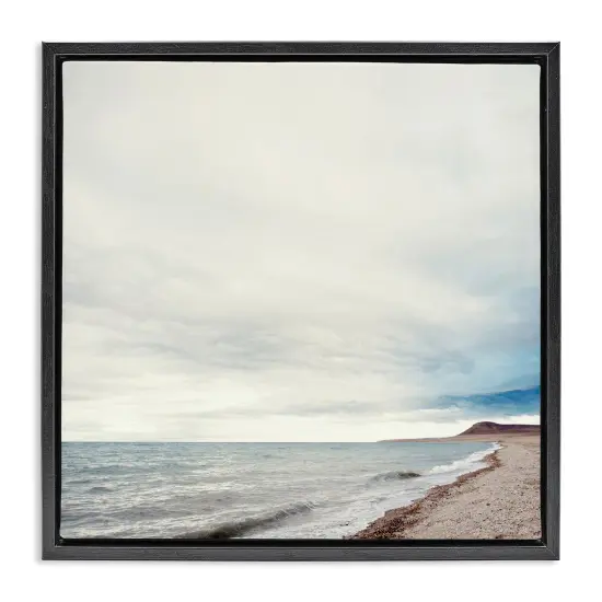Stupell Industries Ocean At Sunrise Framed Floater Canvas Wall Art Design by Anna Coppel {1}