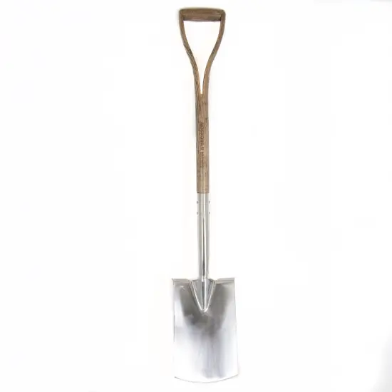 Spear & Jackson Digging Spade, Traditional Stainless Range Garden Tool, Treaded Stainless Steel Head and Ash Wood Handle for Efficient Soil Digging {1}