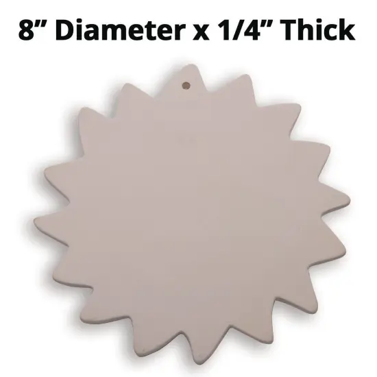 Color-Me&trade; Ceramic Bisque Aztec Sun Plaques (Pack of 12) {6}