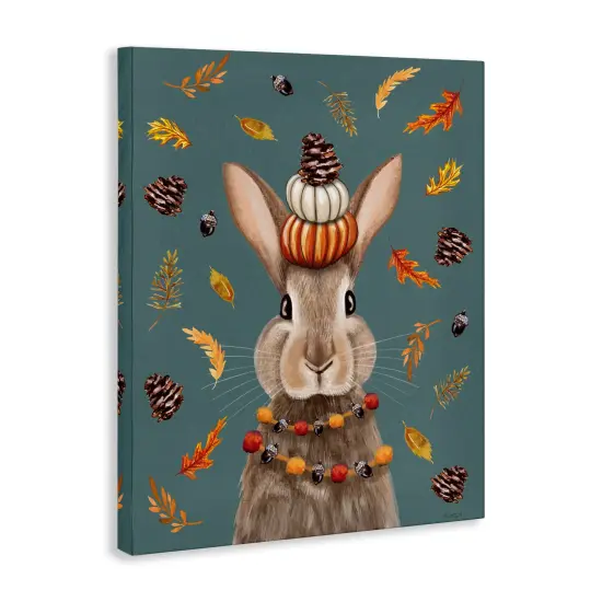 Stupell Industries Festive Autumnal Hare Canvas Design by Elizabeth Tyndall {3}