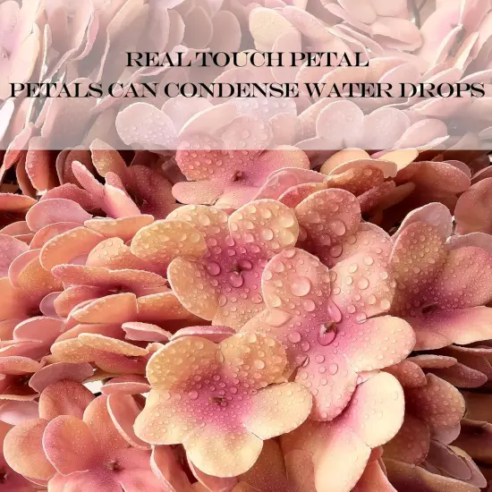4Pcs 21" Artificial Hydrangeas Flowers - Pink {3}