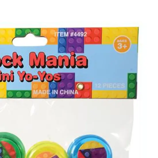 Block Mania Mini Yo Yos Include 12 Units {3}