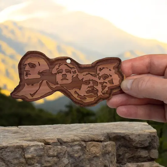 Mount Rushmore 1st Edition - Cedar Ornament {5}