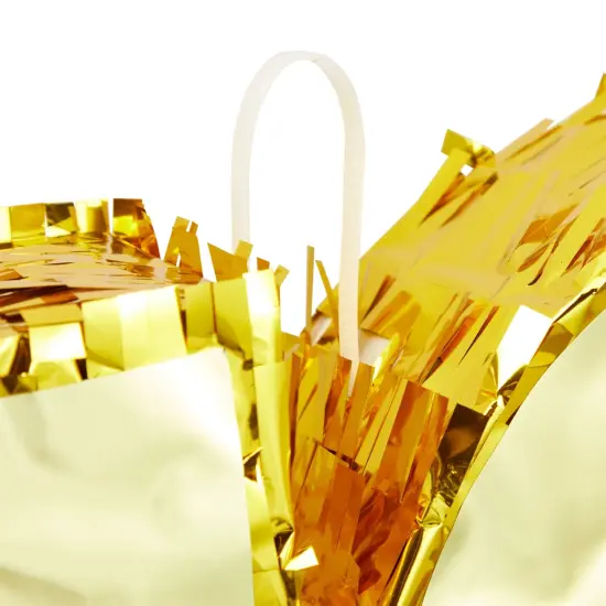 Gold Foil Number 40 Pinata for 40th Birthday Party Decorations, Centerpieces, Anniversary Celebrations (Small, 16.5 x 3 x 13 In) {5}