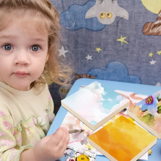 Unfinished Wood Canvas Panels for Crafts {3}