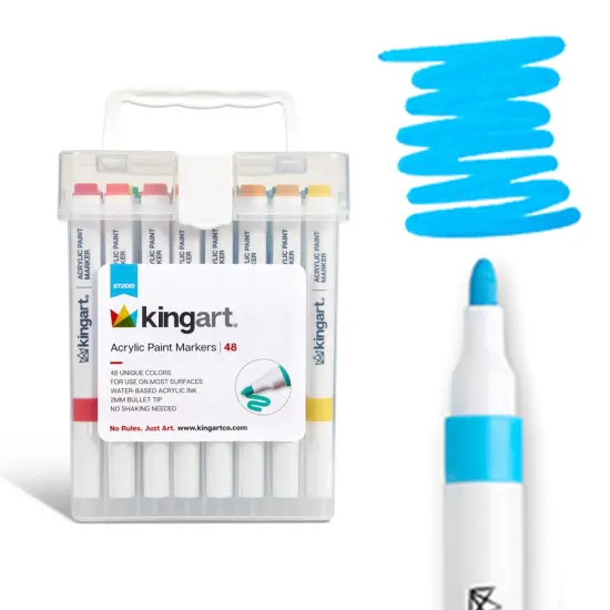 KINGART&reg; Acrylic Paint Markers 48 Colors {1}
