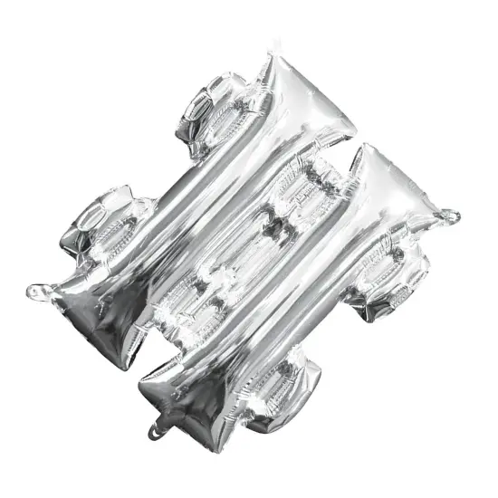 Anagram&reg; 16" Silver # Hashtag Balloon Air Fill Only Foil Symbol {5}