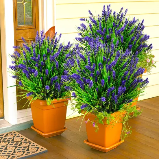 22 Pcs Fake Flowers UV Resistant Outdoor {2}