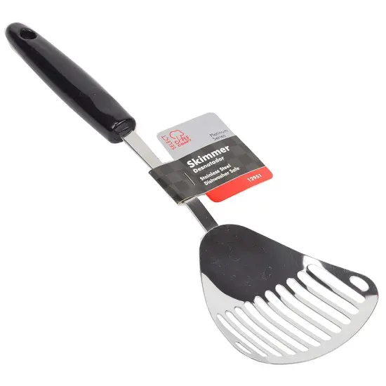 Chef Craft 12.5" Select Stainless Steel Slotted Skimmer Spoon {3}