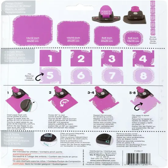 Mini 8 Punch-Rose, 6" {3}