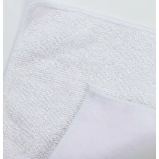 Craft Express 4-Pack White 12" Square Towels – Sublimation Microfiber Blanks {6}
