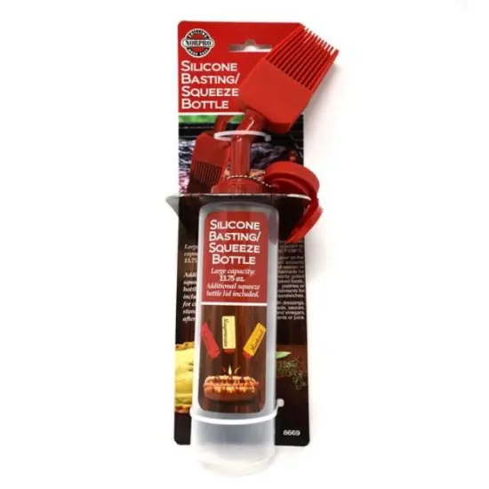 Norpro Large Capacity Silicone BBQ Basting Brush and Squeeze Bottle {3}