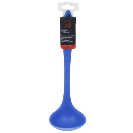 Chef Craft 11.5" Premium Heat Resistant Silicone Cooking / Serving Ladle Blue {4}