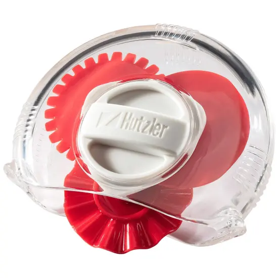 Hutzler Adjustable 3-in-1 Pastry Trimmer - Includes Straight, Fluted & Perforated Cutting Edges Green {6}