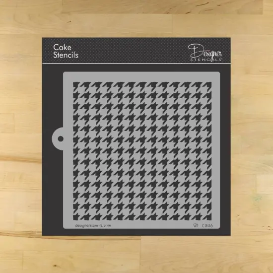 Houndstooth Miniprint Cake Stencil | C806 by Designer Stencils | Cake Decorating Tools | {1}