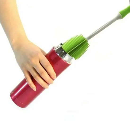 Norpro 14" Long Silicone Bottle Brush - Great for Cleaning Travel Cups and Baby Bottles {5}