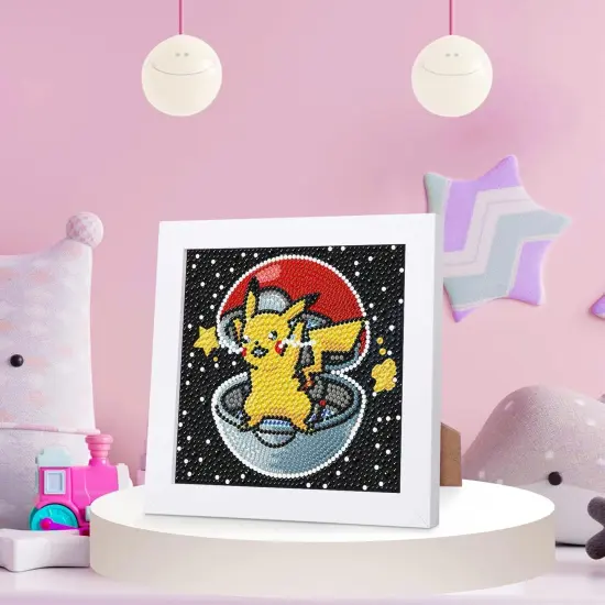 Cartoon Diamond Art Painting Kits for Kids with Frame,Cartoon Diamond Art for Kids {3}