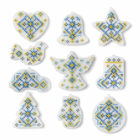 Set for embroidery with beads on a plastic base FLPL-095 {2}