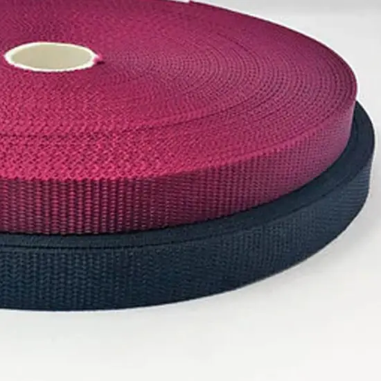 3/4-inch Polypropylene Webbing Wine & Black Sold by the Yard {5}