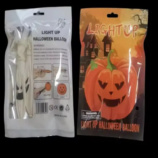 Halloween Pumpkin Foil Balloon Decoration F07M1-76 White {1}