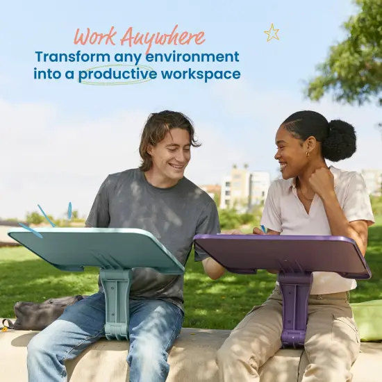 The Surf Folding Portable Lap Desk, Large, Flexible Seating Sage {3}