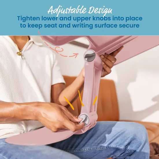 The Surf Folding Portable Lap Desk, Large, Flexible Seating Pink {5}