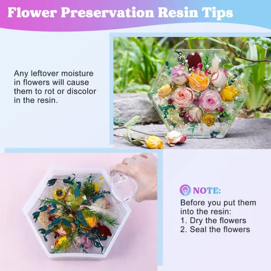 LET'S RESIN 1/2 Gallon Casting Epoxy Resin,Bubble Free & Crystal Clear Epoxy Resin Kit,2 Part Resin and Hardener for Jewelry Making,Crafts,Tumbler,Art {4}