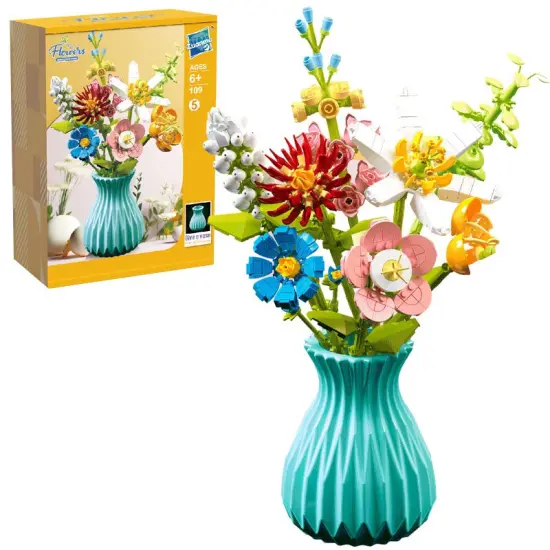 Constructor flower bouquet in a vase F07M9-5(109) {3}