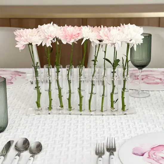 9 Tube Cylinder Vase By Kinor Decor {2}