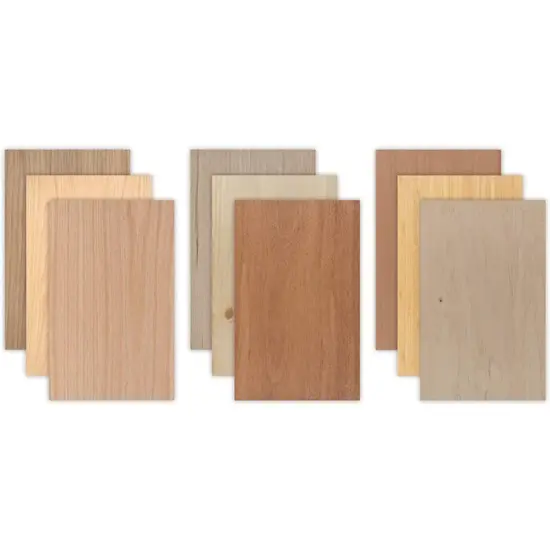 6mm or 3mm, 12&rdquo;x19&rdquo; Premium Unfinished or Finished Two Sided with MDF Core, Glowforge Ready | Walnut, Cherry, Maple, Red Oak, White Oak, Alder, Pine, Cedar, Sapele, Mahogany, Hickory, Bamboo {1}