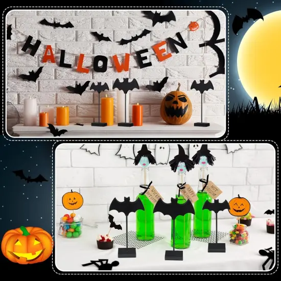 3 Pieces Halloween Wood Table Decor {5}
