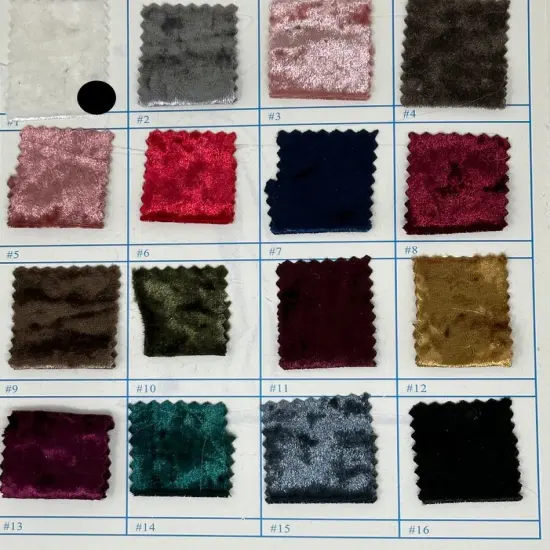 1 Yard Crushed Velvet Velour Stretch Fabric Soft Plush Polyester 58/60" Inch Width Mauve {3}