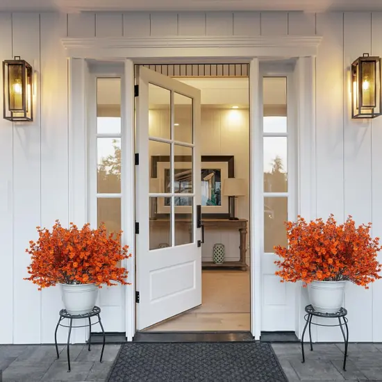 8Pcs Babys Breath Artificial Fake Fall Flowers {3}